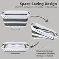 Collapsible Laundry Basket 45L - Space-Saving Hamper with Built-in Handles - SuperSaverAU - view 3