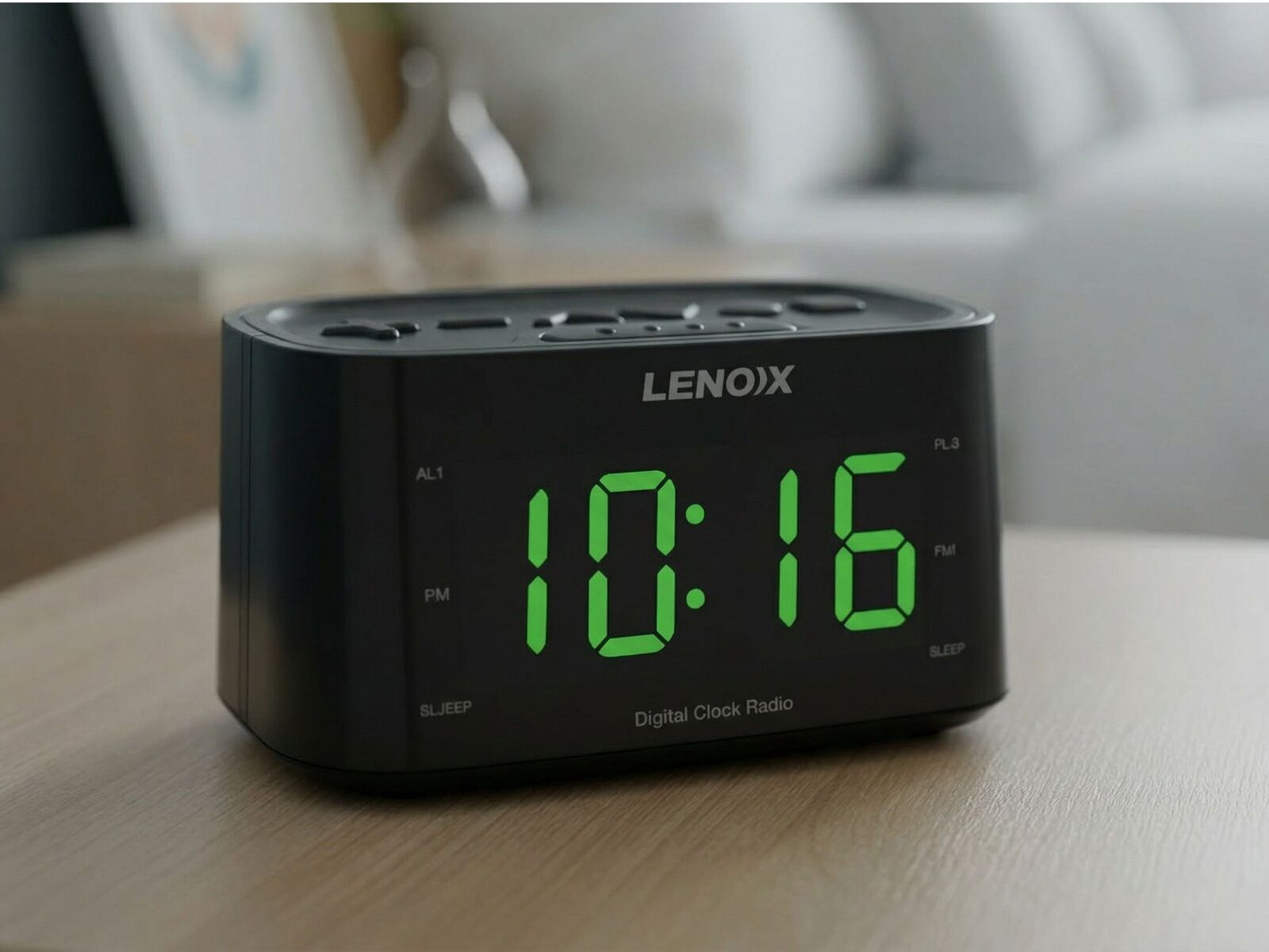 Smartphone-Charging USB Alarm Clock with FM Radio, Dual Alarm & Large 1.2" LED Display - SuperSaverAU - view 2
