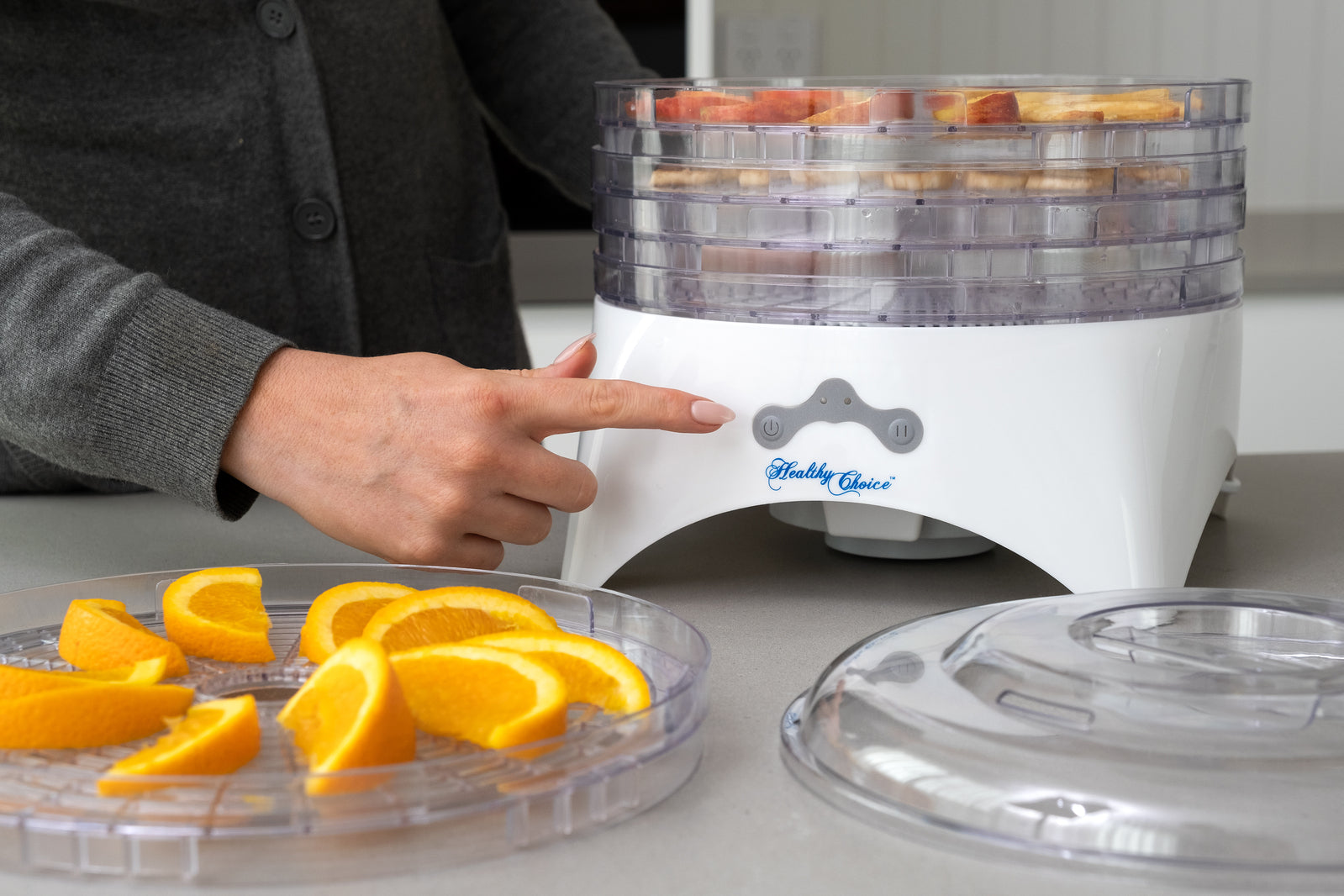 Basic Food Dehydrator 2 Power Levels 5 Trays Converge-Flow Even Drying 150W-300W - SuperSaverAU - view 5
