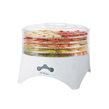 Basic Food Dehydrator 2 Power Levels 5 Trays Converge-Flow Even Drying 150W-300W