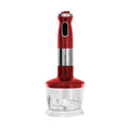 Premium Red Electric Stick Blender and Hand Mixer Set with 750ml Beaker