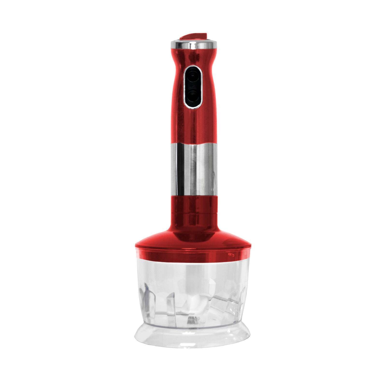 Premium Red Electric Stick Blender and Hand Mixer Set with 750ml Beaker