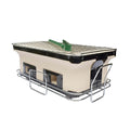 Portable Hibachi Tabletop Grill Dual Charcoal BBQ Chambers - SuperSaverAU - view 1