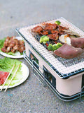 Portable Hibachi Tabletop Grill Dual Charcoal BBQ Chambers - SuperSaverAU - view 2
