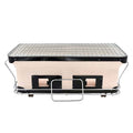 Portable Hibachi Tabletop Grill Dual Charcoal BBQ Chambers - SuperSaverAU - view 4