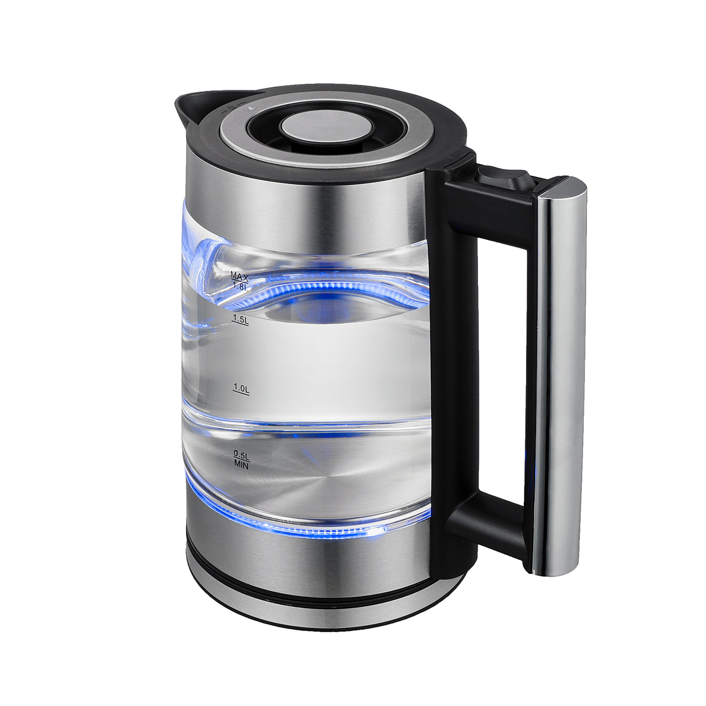 Healthy Choice 1.8L Cordless Glass Kettle, Stainless Steel, Blue LED - SuperSaverAU - view 2