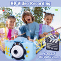 Kids Digital Dual Lens Camera, 4x Zoom and HD Video Recording (Blue) - SuperSaverAU - view 3
