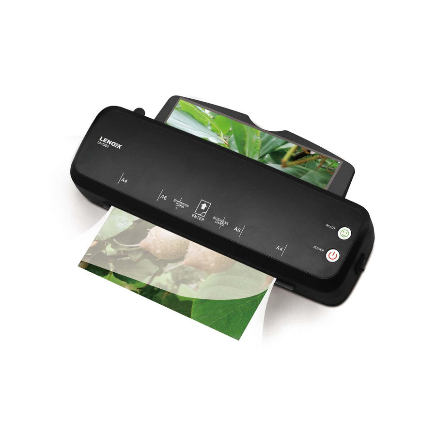 Hot Laminator A4 Size 300W, 80-100 Microns, 300mm/min Speed, Black - SuperSaverAU - view 1