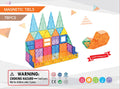 78 Pcs non-toxic STEM Educational, Durable Magnetic Tiles/Puzzle with Storage Bag - SuperSaverAU - view 6