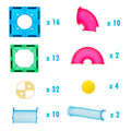 88 Pcs non-toxic STEM Educational, Durable Magnetic Tiles/Puzzle with Storage Bag - SuperSaverAU - view 3