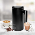 Hot & Cold Milk Frother Black 500W 5 Modes Foam Heating Cold Froth 250mL - SuperSaverAU - view 3