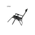 Hacienda Zero Gravity Reclining Chair - 2 Pack, Adjustable, Black - SuperSaverAU - view 3