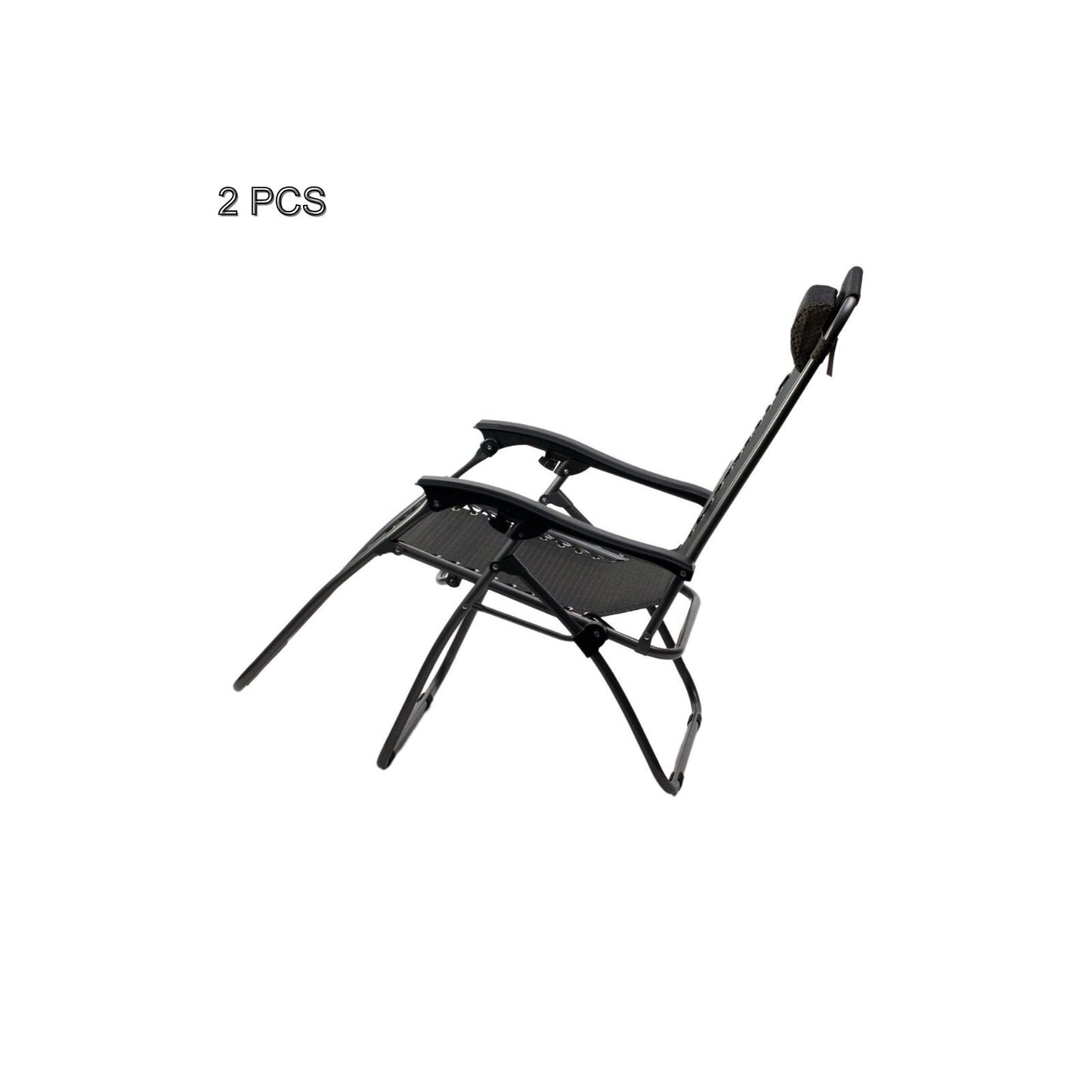 Hacienda Zero Gravity Reclining Chair - 2 Pack, Adjustable, Black