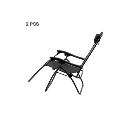 Hacienda Zero Gravity Reclining Chair - 2 Pack, Adjustable, Black