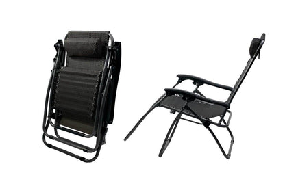 Hacienda Zero Gravity Reclining Chair - 2 Pack, Adjustable, Black