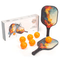 Pickleball Set with 6 Aerodynamic Balls and 2 Fiberglass Paddles - SuperSaverAU - view 1