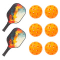 Pickleball Set with 6 Aerodynamic Balls and 2 Fiberglass Paddles - SuperSaverAU - view 6