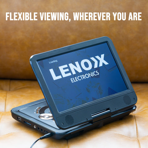 10.1" Portable DVD Player with 270° Swivel Screen, Rechargeable Battery & Multi-Format Support - SuperSaverAU - view 2