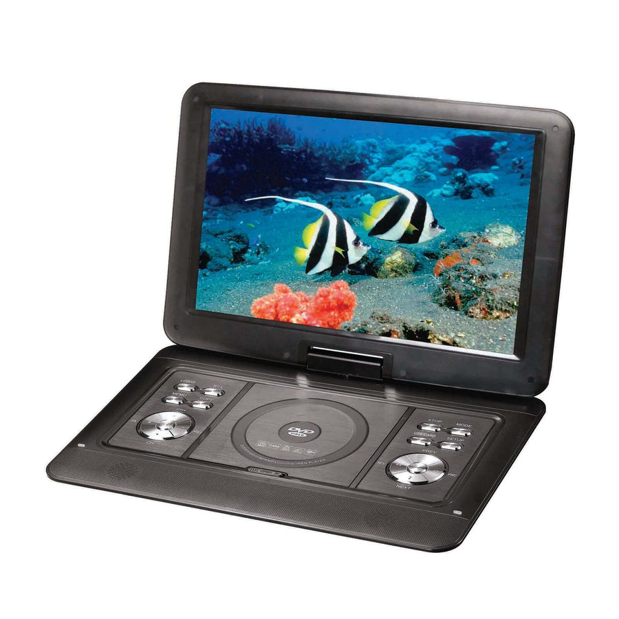 Premium 15.4 Inch Swivel Portable DVD Player with Rechargeable Screen