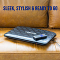 Premium 15.4 Inch Swivel Portable DVD Player with Rechargeable Screen