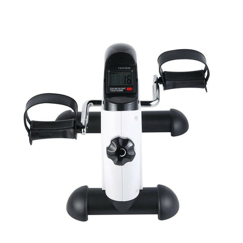 Portable Pedal Exerciser w/ LCD Monitor Tracking (Black & White) - SuperSaverAU - view 2