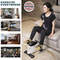 Portable Pedal Exerciser w/ LCD Monitor Tracking (Black & White) - SuperSaverAU - view 3