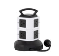 Lenoxx Tower Power Board with 6 Outlets and 4 USB Ports - Black/White - SuperSaverAU - view 2