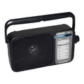 Black AM/FM Mantle Radio Battery Operated with 540-1600 Bandwidth and Portable Carry Handle - SuperSaverAU - view 2