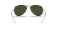 Ray-Ban Aviator Classic Sunglasses - Gold Frame, Green Lenses - SuperSaverAU - view 2