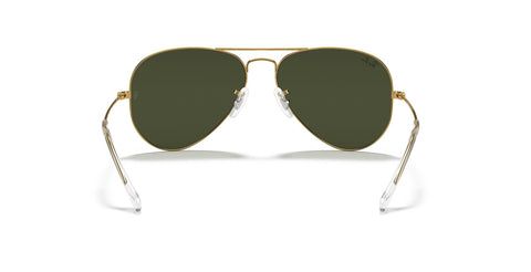 Ray-Ban Aviator Classic Sunglasses - Gold Frame, Green Lenses - SuperSaverAU - view 2