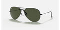 Ray-Ban Aviator Large Metal II Sunglasses - Black Frame, Green Lenses - SuperSaverAU - view 3