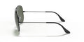 Ray-Ban Aviator Large Metal II Sunglasses - Black Frame, Green Lenses - SuperSaverAU - view 4