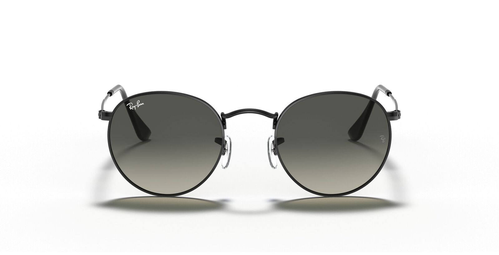Ray-Ban Round Flat Grey Gradient Sunglasses - Classic Style - SuperSaverAU - view 1