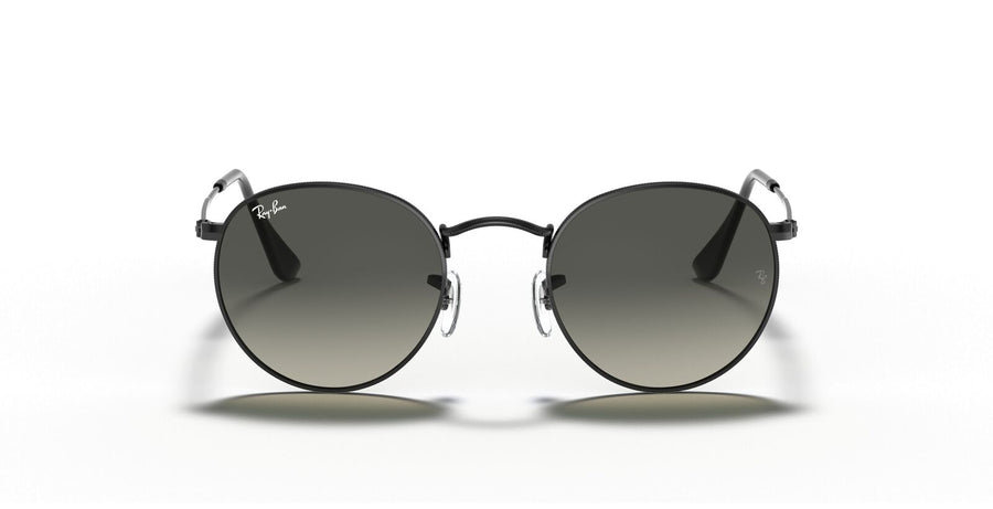Ray-Ban Round Flat Grey Gradient Sunglasses - Classic Style - SuperSaverAU - view 1