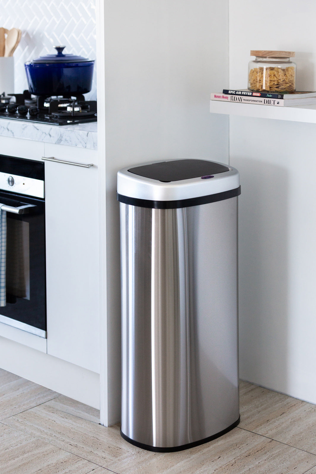 Premium 70L Stainless Steel Motion Sensor Rubbish Bin