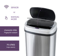 Premium 70L Stainless Steel Motion Sensor Rubbish Bin