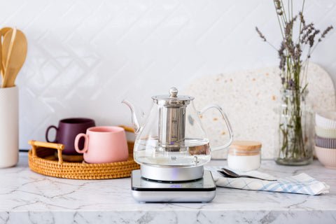 1.2L Digital Glass Kettle w/ Electric Tea Pot & Infuser 800W - SuperSaverAU - view 2
