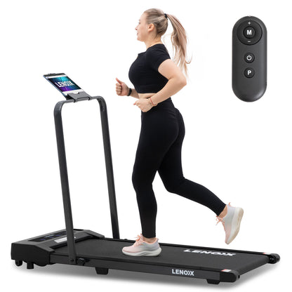 Electric Walking Pad Treadmill - 2HP, Foldable with Remote & Tablet Holder