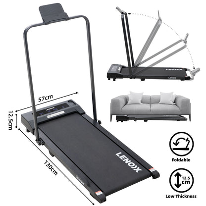 Electric Walking Pad Treadmill - 2HP, Foldable with Remote & Tablet Holder