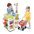 Children's Home Supermarket w/ Toy Cash Register, Trolly, Fruit & More - SuperSaverAU - view 1