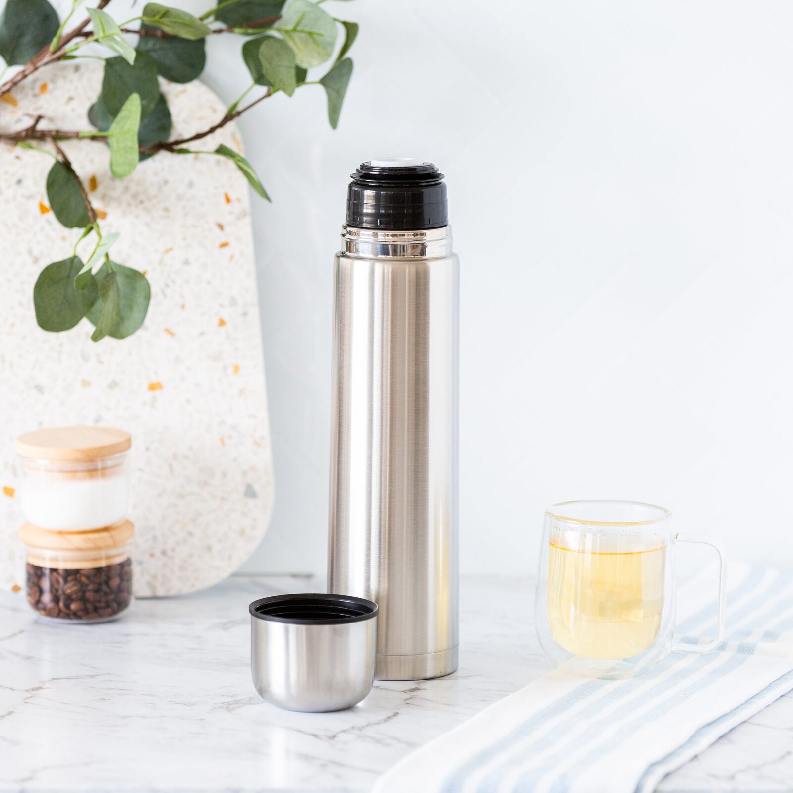 1L Stainless Steel Vacuum Flask Insulated Drink Container - SuperSaverAU - view 2