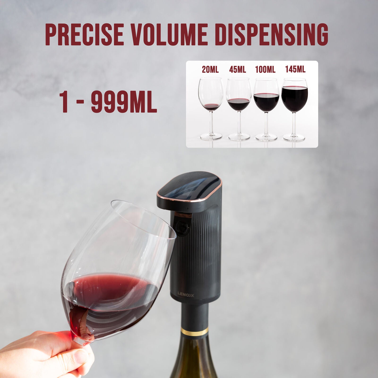 Instant Wine Aerator & Dispenser with Adjustable Bottle Fit - SuperSaverAU - view 3