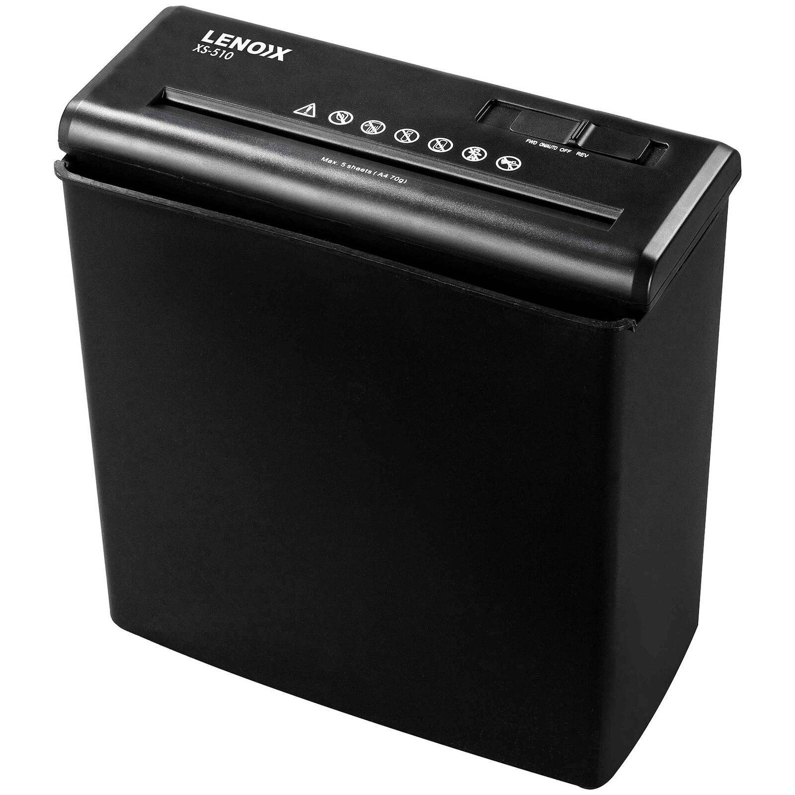 Home & Office Shredder, 5 Sheets A4, 180W, 10L Capacity, Quiet 72dB - SuperSaverAU - view 1