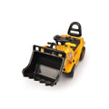 Yellow Children's Ride-On Digger with Interactive Gear Stick, Scoop, and Storage Bin - SuperSaverAU - view 3