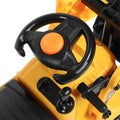 Yellow Children's Ride-On Digger with Interactive Gear Stick, Scoop, and Storage Bin - SuperSaverAU - view 4