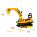 Ride-on Children's Excavator w/ Sturdy Track and Dual Operation Levers to Scoop - SuperSaverAU - view 3