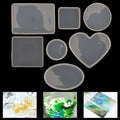 Silicone Molds Kit - 7 Jewelry Molds, 18pcs Coaster Cup Mat, Easy Release - SuperSaverAU - view 1
