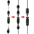 Solar PV Connectors 30A IP67 Waterproof 10 Pairs Male & Female Crimping - SuperSaverAU - view 3