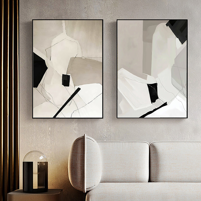Modern Abstract Wall Art 60cmx90cm Canvas Framed, Stretched, Ready to Hang