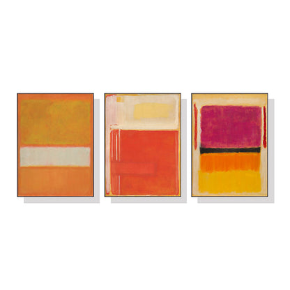 Mark Rothko Wall Art 60cmx90cm Colourful Canvas Framed Print, Hand Framed in Melbourne